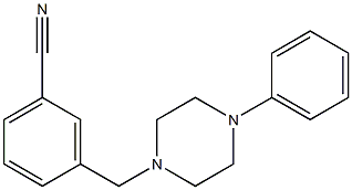 3-[(4-phenylpiperazin-1-yl)methyl]benzonitrile Struktur