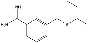 3-[(butan-2-ylsulfanyl)methyl]benzene-1-carboximidamide Struktur