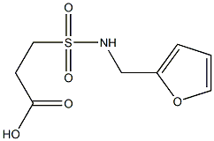 3-[(furan-2-ylmethyl)sulfamoyl]propanoic acid Struktur