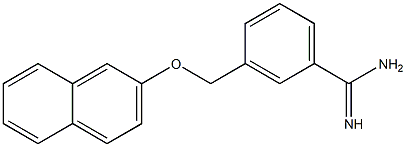 3-[(naphthalen-2-yloxy)methyl]benzene-1-carboximidamide Struktur