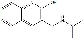 3-[(propan-2-ylamino)methyl]quinolin-2-ol Struktur