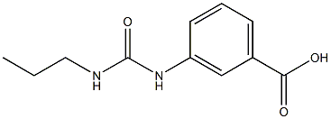 3-[(propylcarbamoyl)amino]benzoic acid Struktur