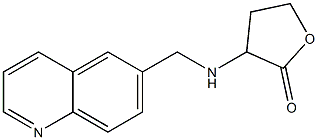 3-[(quinolin-6-ylmethyl)amino]oxolan-2-one Struktur