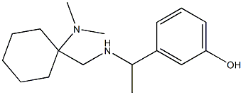 3-[1-({[1-(dimethylamino)cyclohexyl]methyl}amino)ethyl]phenol Struktur