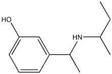 3-[1-(butan-2-ylamino)ethyl]phenol Struktur