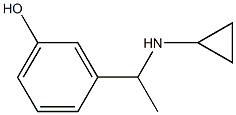 3-[1-(cyclopropylamino)ethyl]phenol Struktur