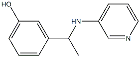 3-[1-(pyridin-3-ylamino)ethyl]phenol Struktur