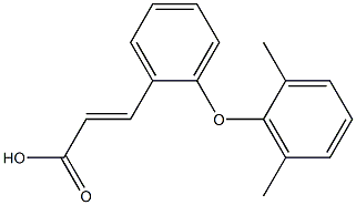 3-[2-(2,6-dimethylphenoxy)phenyl]prop-2-enoic acid Struktur