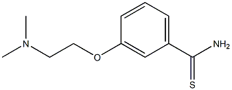 3-[2-(dimethylamino)ethoxy]benzenecarbothioamide Struktur