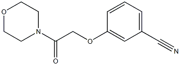 3-[2-(morpholin-4-yl)-2-oxoethoxy]benzonitrile Struktur