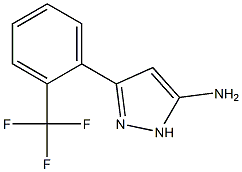 3-[2-(trifluoromethyl)phenyl]-1H-pyrazol-5-amine Struktur