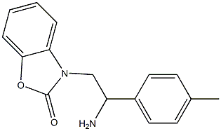 3-[2-amino-2-(4-methylphenyl)ethyl]-2,3-dihydro-1,3-benzoxazol-2-one Struktur