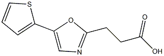 3-[5-(thiophen-2-yl)-1,3-oxazol-2-yl]propanoic acid Struktur