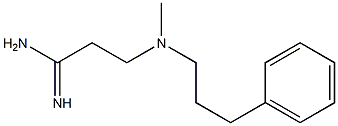 3-[methyl(3-phenylpropyl)amino]propanimidamide Struktur