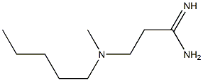 3-[methyl(pentyl)amino]propanimidamide Struktur