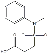 3-[methyl(phenyl)sulfamoyl]propanoic acid Struktur