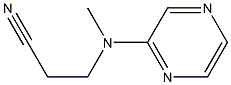 3-[methyl(pyrazin-2-yl)amino]propanenitrile Struktur