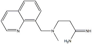 3-[methyl(quinolin-8-ylmethyl)amino]propanimidamide Struktur