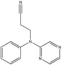 3-[phenyl(pyrazin-2-yl)amino]propanenitrile Struktur