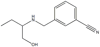 3-{[(1-hydroxybutan-2-yl)amino]methyl}benzonitrile Struktur