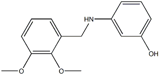 3-{[(2,3-dimethoxyphenyl)methyl]amino}phenol Struktur