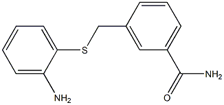 3-{[(2-aminophenyl)thio]methyl}benzamide Struktur