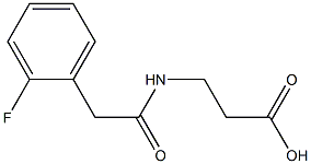 3-{[(2-fluorophenyl)acetyl]amino}propanoic acid Struktur