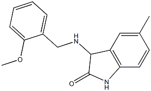 3-{[(2-methoxyphenyl)methyl]amino}-5-methyl-2,3-dihydro-1H-indol-2-one Struktur