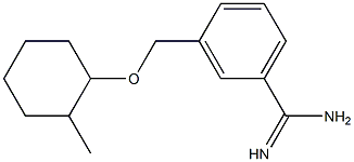 3-{[(2-methylcyclohexyl)oxy]methyl}benzenecarboximidamide Struktur