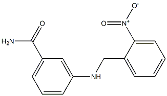 3-{[(2-nitrophenyl)methyl]amino}benzamide Struktur