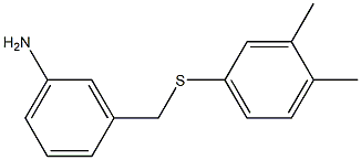 3-{[(3,4-dimethylphenyl)sulfanyl]methyl}aniline Struktur