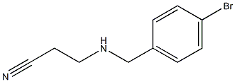 3-{[(4-bromophenyl)methyl]amino}propanenitrile Struktur