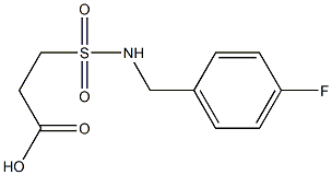 3-{[(4-fluorophenyl)methyl]sulfamoyl}propanoic acid Struktur