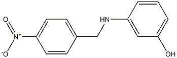 3-{[(4-nitrophenyl)methyl]amino}phenol Struktur