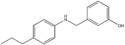 3-{[(4-propylphenyl)amino]methyl}phenol Struktur