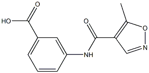 3-{[(5-methylisoxazol-4-yl)carbonyl]amino}benzoic acid Struktur