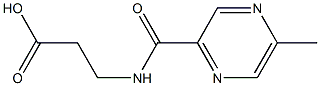 3-{[(5-methylpyrazin-2-yl)carbonyl]amino}propanoic acid Struktur