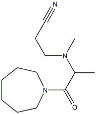 3-{[1-(azepan-1-yl)-1-oxopropan-2-yl](methyl)amino}propanenitrile Struktur