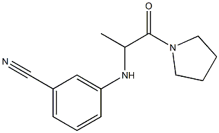 3-{[1-oxo-1-(pyrrolidin-1-yl)propan-2-yl]amino}benzonitrile Struktur