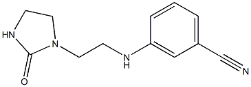 3-{[2-(2-oxoimidazolidin-1-yl)ethyl]amino}benzonitrile Struktur