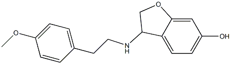 3-{[2-(4-methoxyphenyl)ethyl]amino}-2,3-dihydro-1-benzofuran-6-ol Struktur