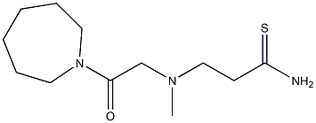 3-{[2-(azepan-1-yl)-2-oxoethyl](methyl)amino}propanethioamide Struktur