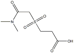 3-{[2-(dimethylamino)-2-oxoethyl]sulfonyl}propanoic acid Struktur