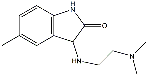 3-{[2-(dimethylamino)ethyl]amino}-5-methyl-1,3-dihydro-2H-indol-2-one Struktur