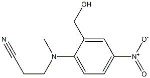 3-{[2-(hydroxymethyl)-4-nitrophenyl](methyl)amino}propanenitrile Struktur