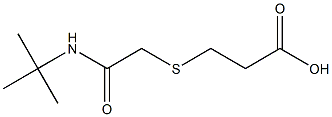 3-{[2-(tert-butylamino)-2-oxoethyl]thio}propanoic acid Struktur