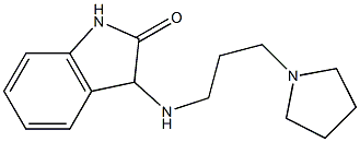 3-{[3-(pyrrolidin-1-yl)propyl]amino}-2,3-dihydro-1H-indol-2-one Struktur