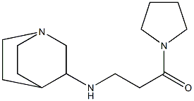 3-{1-azabicyclo[2.2.2]octan-3-ylamino}-1-(pyrrolidin-1-yl)propan-1-one Struktur