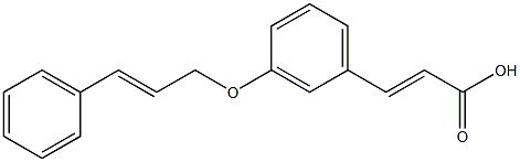 3-{3-[(3-phenylprop-2-en-1-yl)oxy]phenyl}prop-2-enoic acid Struktur