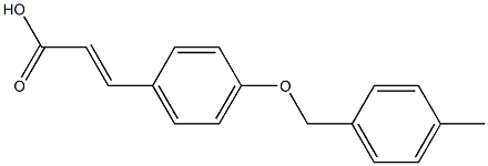 3-{4-[(4-methylphenyl)methoxy]phenyl}prop-2-enoic acid Struktur